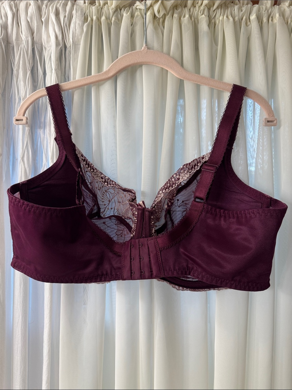 Fit Fully Yours Embroidered Full-Coverage Bra in Plum 40G - Picture 2 of 4